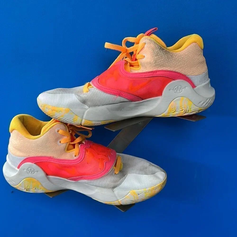 Nike KD Trey 5 X white/ Laser Orange Hot Punch Size 11.5 Mens